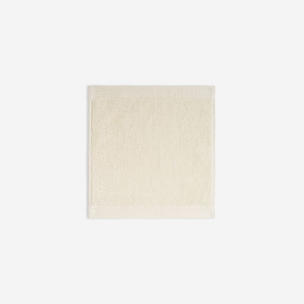 Linen organic cotton washcloth.