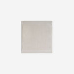 Light grey organic cotton washcloth.