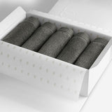 Dark grey organic cotton washcloth set.