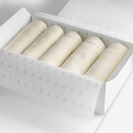 Linen organic cotton washcloth set.