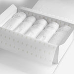 White washcloth set.