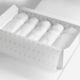 White washcloth set.
