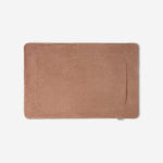 WATA VIVO Organic Cotton bath mat in cinnamon, 1300 GSM, top view, 60 x 90 cm.