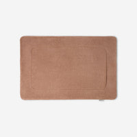 WATA VIVO Organic Cotton bath mat in cinnamon, 1300 GSM, top view, 60 x 90 cm.