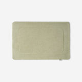 WATA VIVO Organic Cotton bath mat in light grey, 1300 GSM, top view, 60 x 90 cm.