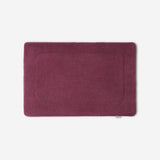 WATA VIVO Organic Cotton bath mat in purple, 1300 GSM, top view, 60 x 90 cm.