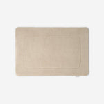WATA VIVO Organic Cotton bath mat in sand, 1300 GSM, top view, 60 x 90 cm.