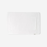 WATA VIVO Organic Cotton bath mat in white, 1300 GSM, top view, 60 x 90 cm.